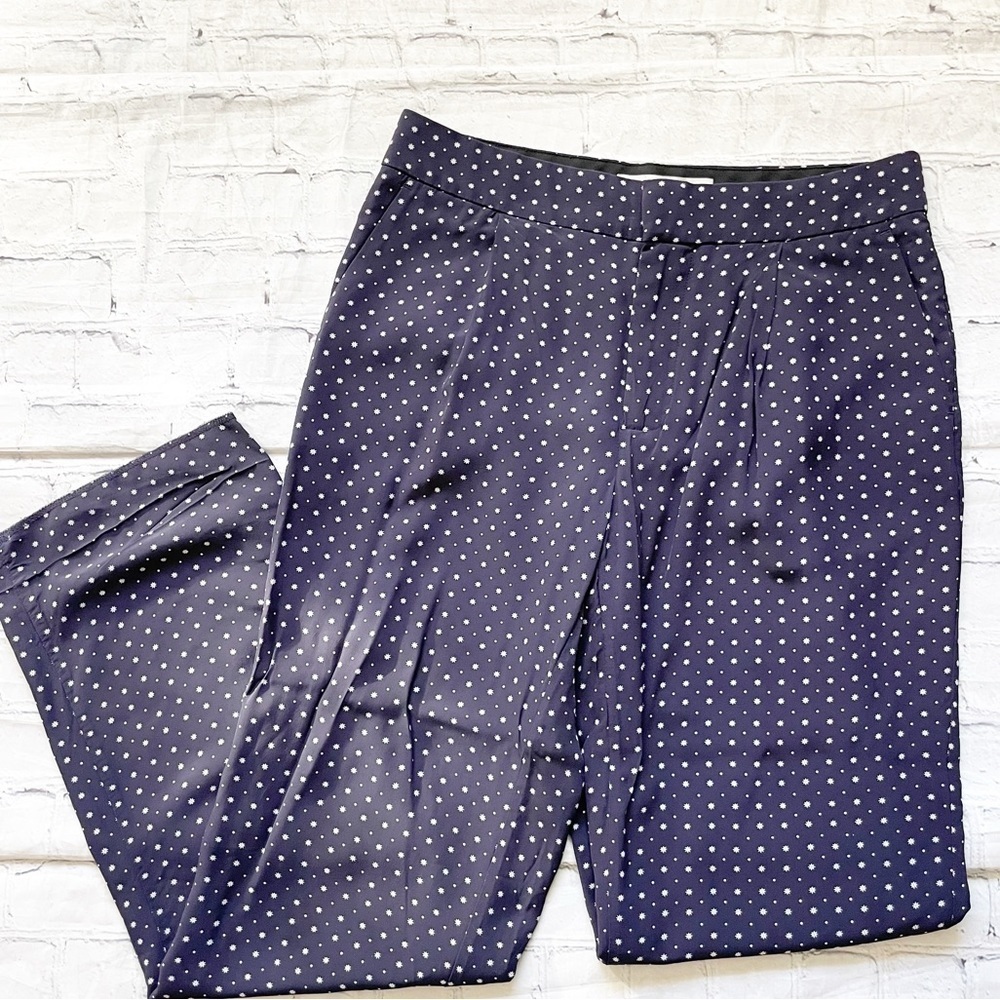 Joie Dicra Ankle Navy & White Starburst Pants